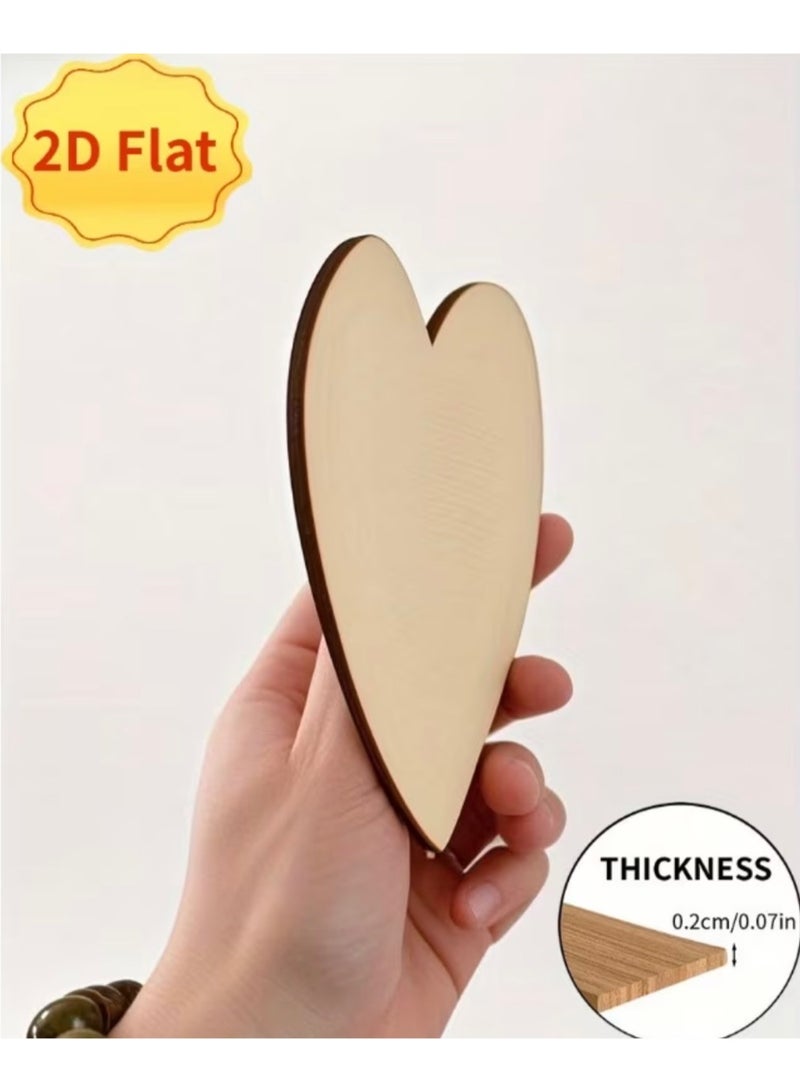 Happy Mother's Day Wooden Heart Shaped Ornament, Lovely Gift Idea for Mom, Best Mummy Present, I Love You To The Moon And Back Sign, DIY Hanging Decoration - Image 3